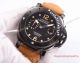 2017 Replica Panerai Submersible Textured Dial Black PVD Brown leather (4)_th.jpg